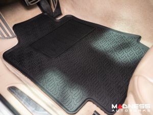 Alfa Romeo Giulia Floor Mat Set - All Weather Rubber Front/ Rear 4 Piece Set - Deluxe - Q4/ AWD Model